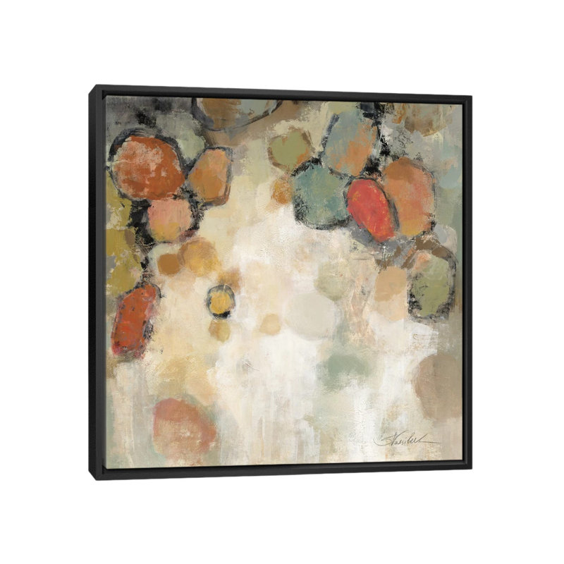 Reproduction d'art sur toile tendue, H 18 po x l 18 po x P 1,5 po, Toile avec cadre noir, Pas de tapis