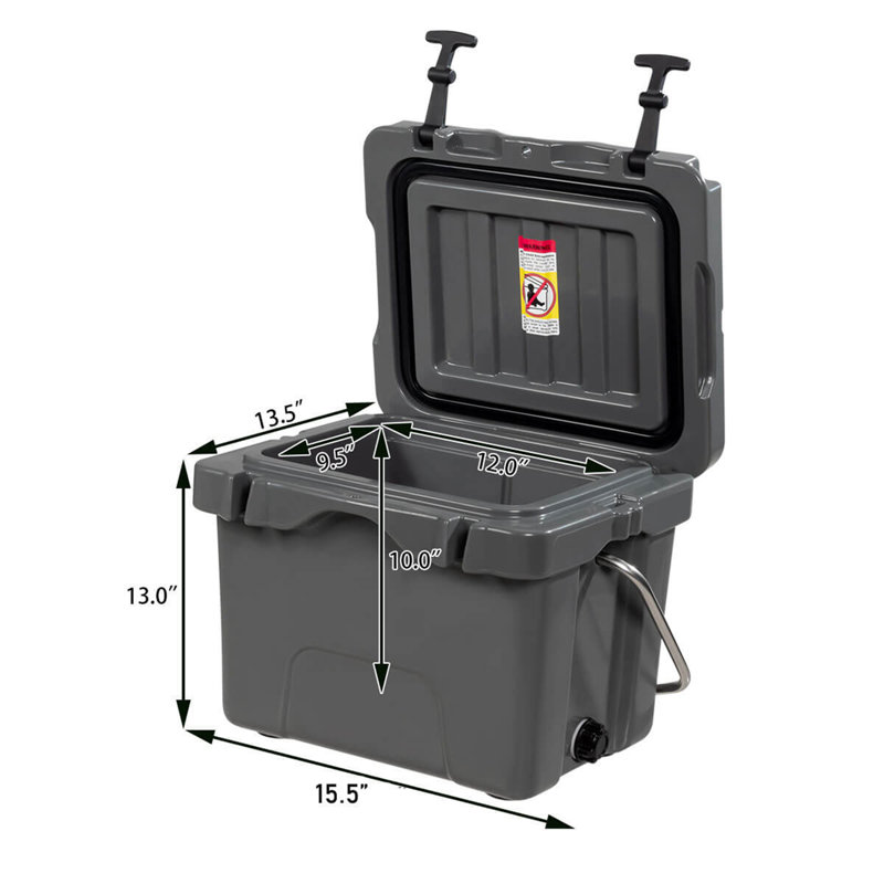 Boîte à glaçons pour camping 16 compartiments, gris