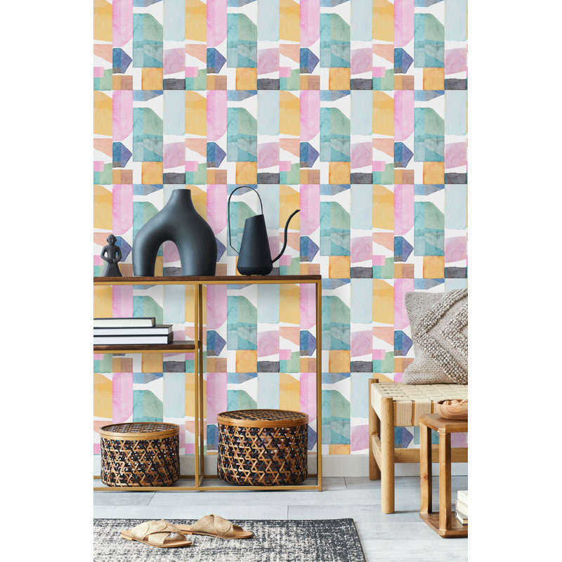 Panneau de papier peint, L 10,4 po x l 25 po, Vinyle