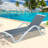 Durnin Outdoor Chaise Lounge Polypropylene Chair with Adjustable Backrest-1635751719