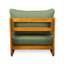 Fauteuil club de patio en acacia Lazy, vert
