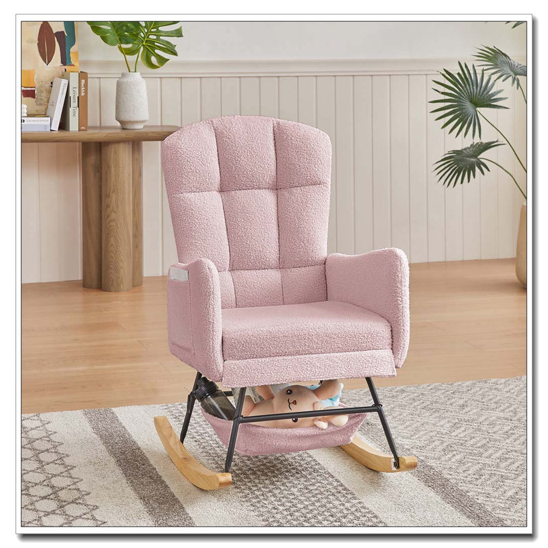 Fauteuil à bascule Teddy, Pink