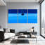 «Night Sea Boat Stars Calm Water Sky», ensemble de 3 impressions sur toile-104713585