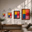 Colour Study Abstract - Framed Print-914433356-914433344