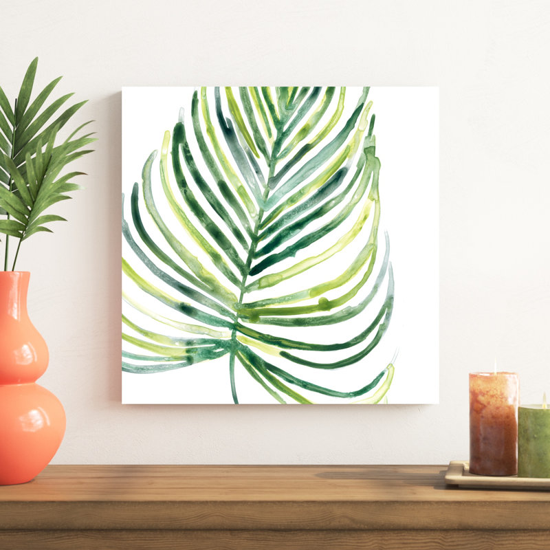 «Tropical Jewel IX» par June Erica Vess - peinture sur toile tendue, H 20 po x l 20 po