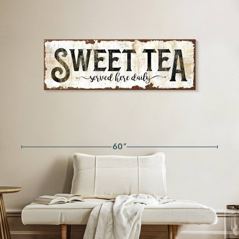 Signe «Sweet Tea», H 45 po x l 15 po x P 1,25 po
