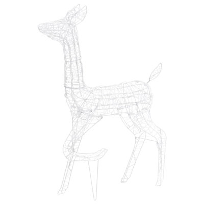 Reindeer Family Acrylic Christmas Lighting Decoration with 160 LEDs