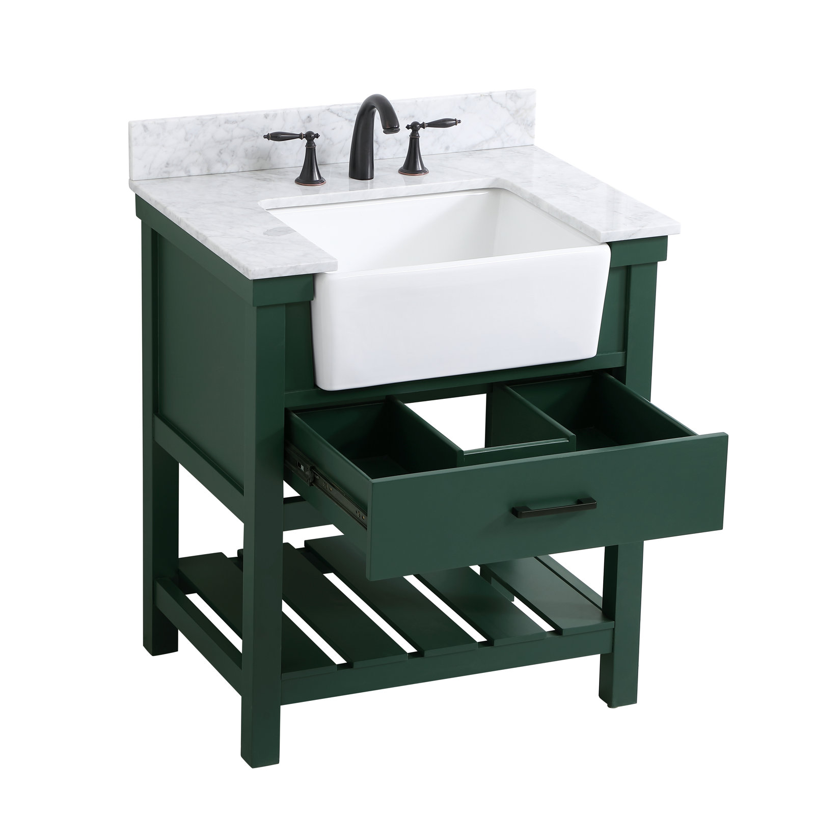 Pelaghia 30'' Single Bathroom Vanity, Green