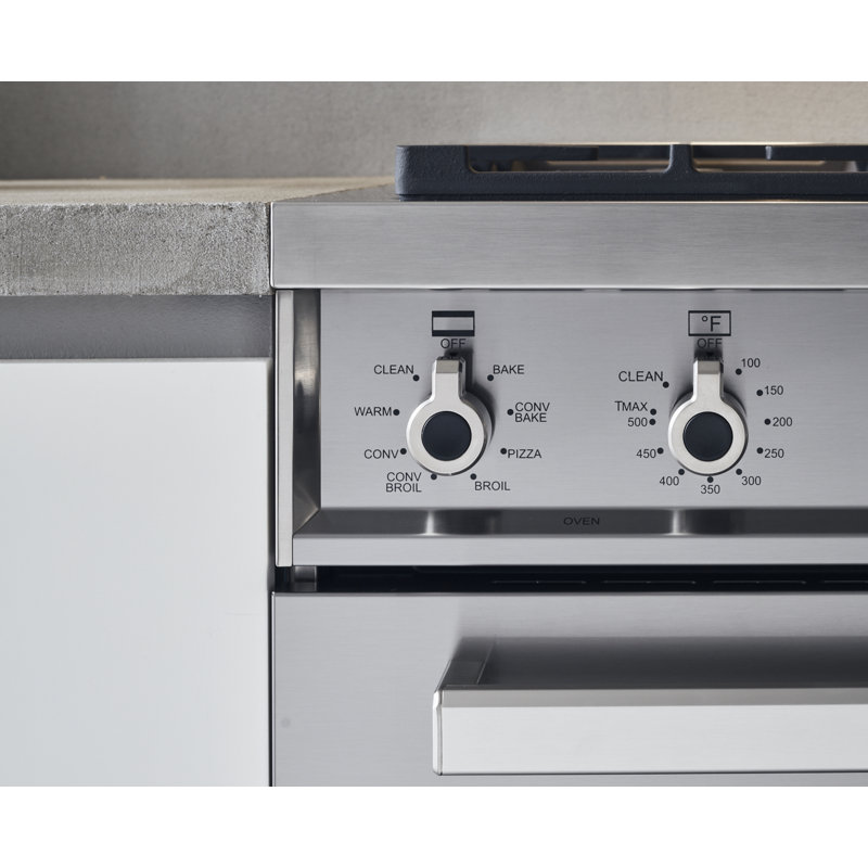 Bertazzoni 30" 4.6 Cubic Feet Free Standing Range, Stainless Steel