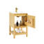 Meuble-lavabo en bois massif de 20 po avec étagère réglable pré-assemblé - Bois de frêne-589654318