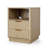 Nightstand With Outlets And Rgb Light, Side Table With 2 Fluted Drawers And Open Area, End Table For Bedroom, Living Room-471415655