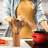 9 Piece Wooden Kitchen Utensils Set with Holder and Spoon Rest