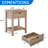 Rattan Nightstand With Drawer And Open Shelf, Boho Bedside Table, Cane Side Table For Bedroom & Living Room, Light Oak-162539483-162539477