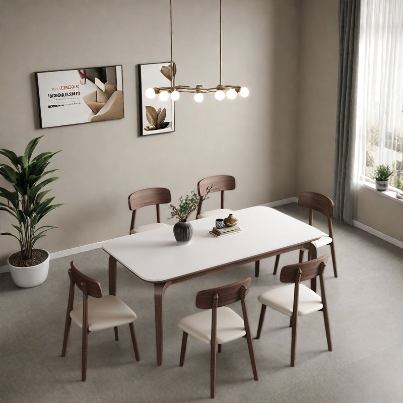Castano 6 - Person Dining Set, 29.5"H x 55.1"L x 31.4"W