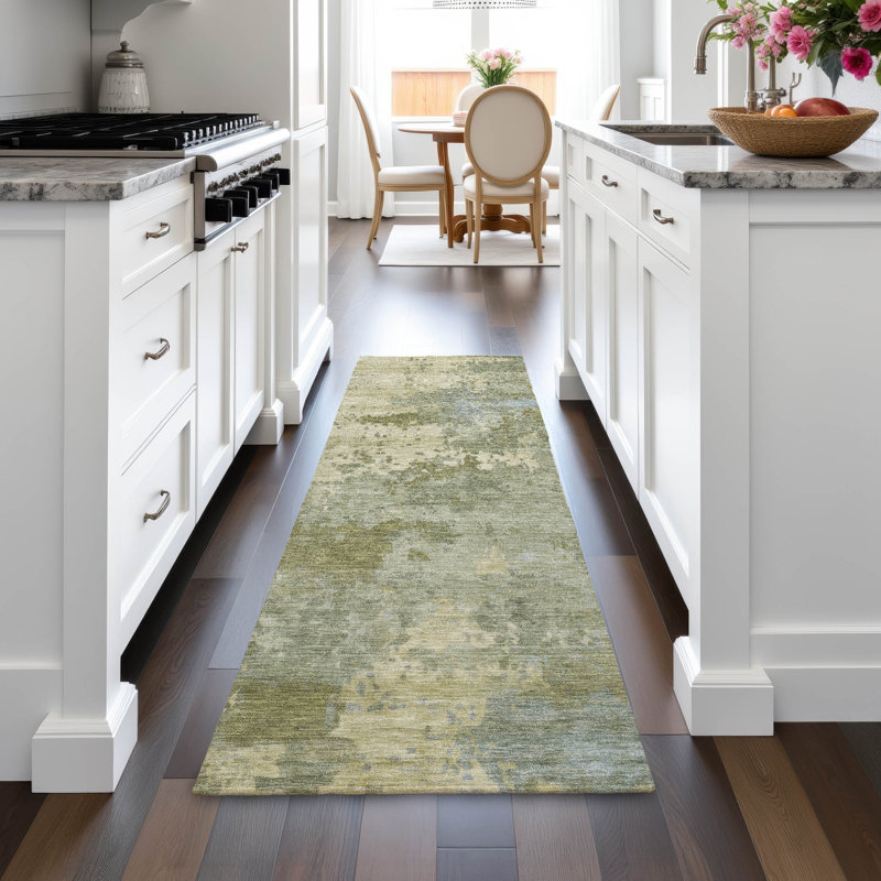 Machine Washable Indoor/Outdoor Jocelyn ACN2143 Abstract Rug, Runner 2'3" x 7'6"