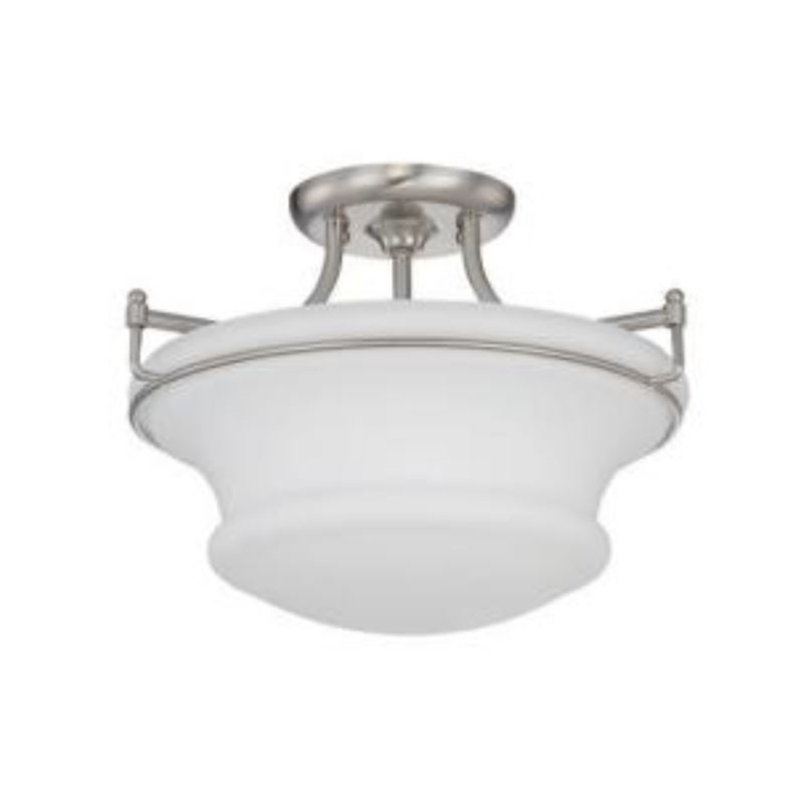 Luminaire suspendu bol 3 lumières Kalee, Nickel brillant satiné