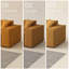 Canapé modulaire surdimensionné moderne en tissu pour le salon de 115,75 po Barrett, canapé modulaire en forme de L avec repose-pieds-1124602908