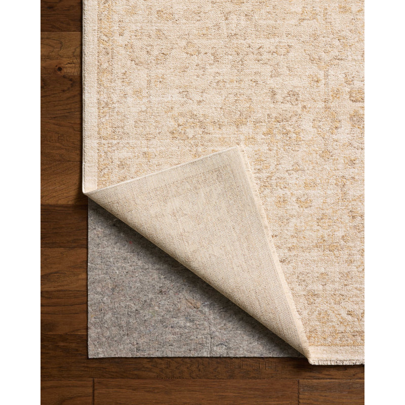 Chris Loves Julia x Loloi Palma Ivory / Sand Area Rug, Rectangle 3'6" x 5'6"