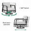 Deux chaises pivotantes avec une table d'appoint