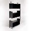 Hershall 190cm H x 90cm W Iron Etagere Bookcase
