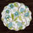 Vida Blooms & Branches Reversible Round Placemats