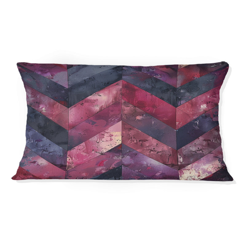 Coussin Magenta Chevron Glam III - Transitional