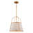 Marion 1-Light 15 In. Wide Mid-Century Modern Cone Pendant With White Linen Shade, Adjustable Height, Hanging Ceiling Chandelier Fixture For Dining Table Entryway Bedroom Island Foyer-811397860