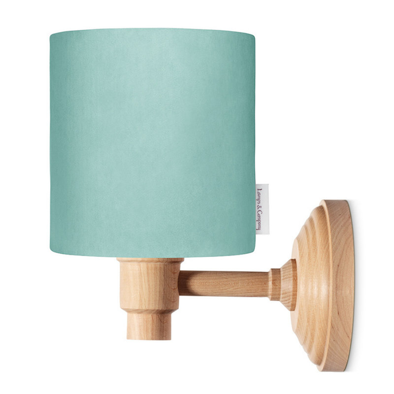 Solid Wood Armed Sconce, Mint