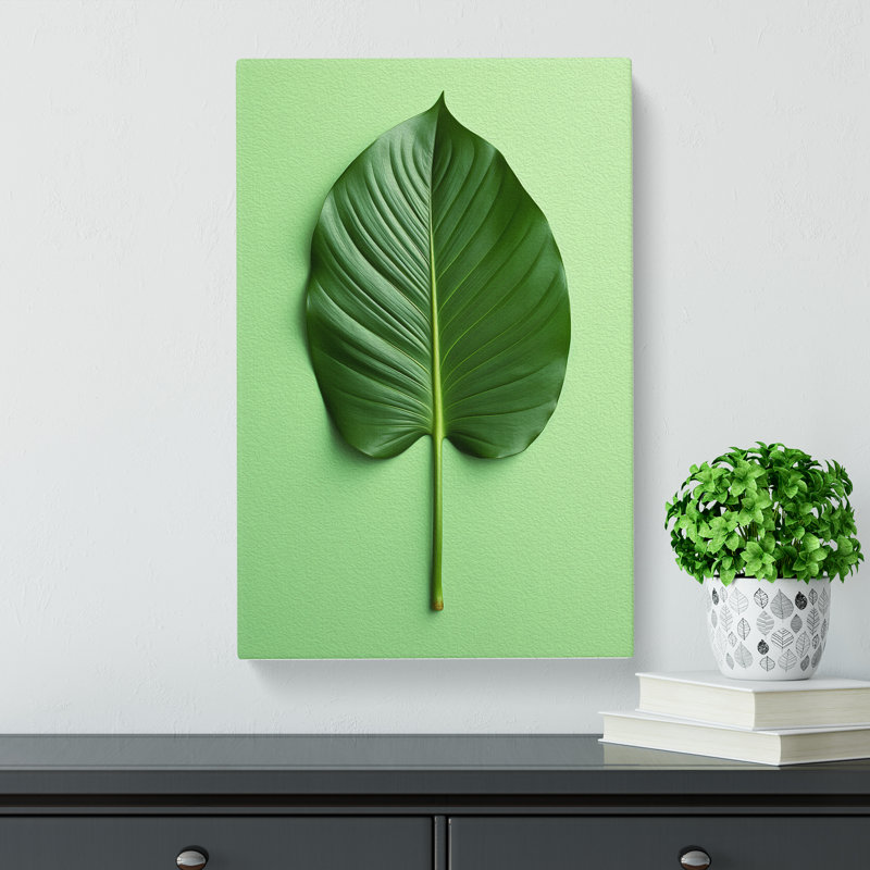 Tropical Leaf Minimalism - Print, 50cm H x 35cm W x 3cm D