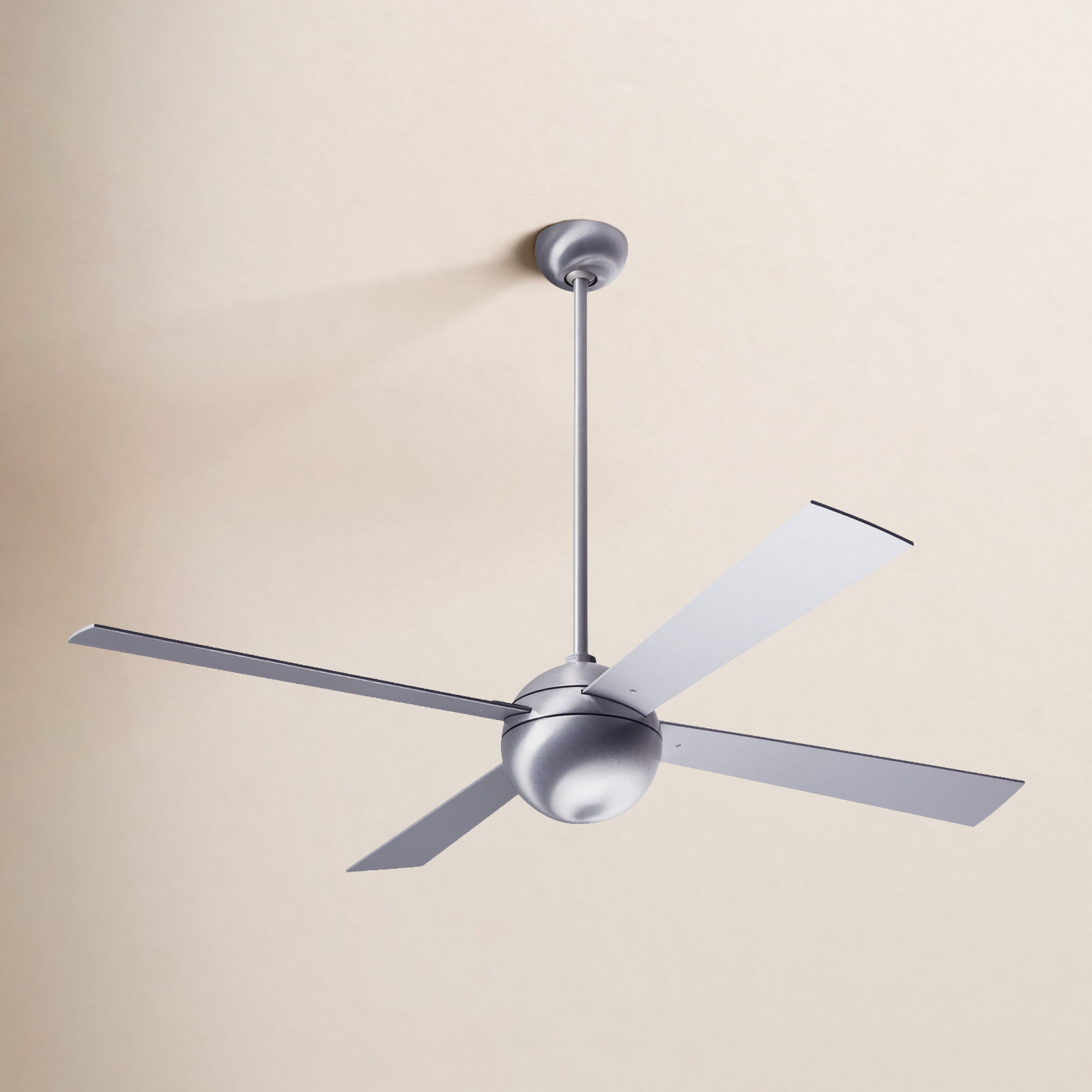 Ball 52" Ceiling Fan, Brushed Aluminum, Aluminum, Fan Speed Control