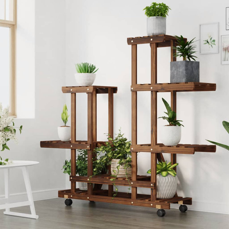 Patro Plant Stand, Carbonized Brown