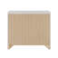 Table de chevet Jehoram avec 3 tiroirs de rangement, aucun assemblage requis, durable et spacieuse pour les chambres modernes