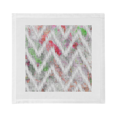 Chevron Cotton Sateen Dinner Napkins