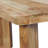 Elainea 32 Inch Coffee Table, Handcrafted Natural Acacia Wood, Square Top With Diagonal Wide Panel Legs