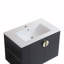 Ensemble de meuble-lavabo sophistiqué avec rangement latéral et fabrication durable