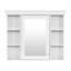Meuble-lavabo 36 po avec armoire à pharmacie, armoire à miroir moderne avec tablette réglable, armoire de rangement pour salle de bain à 4 tiroirs-116040646