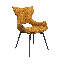 Deloney Fabric Swivel Dining Chair-164186213