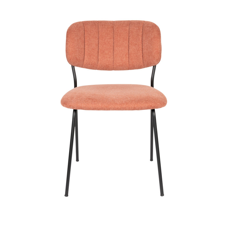 Jolien Upholstered Dining Chair, Pink, Black