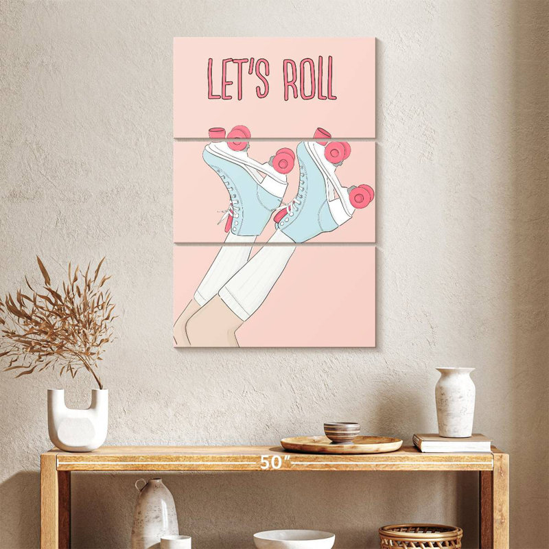Senne Let's Roller Skate, 38" H x 24" W