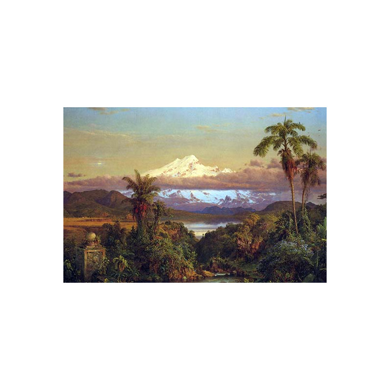 « cayambe équateur » par frederic edwin, impression, 24 po x 36 po