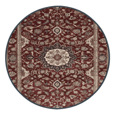 Machine Washable Persian Black Area Rug