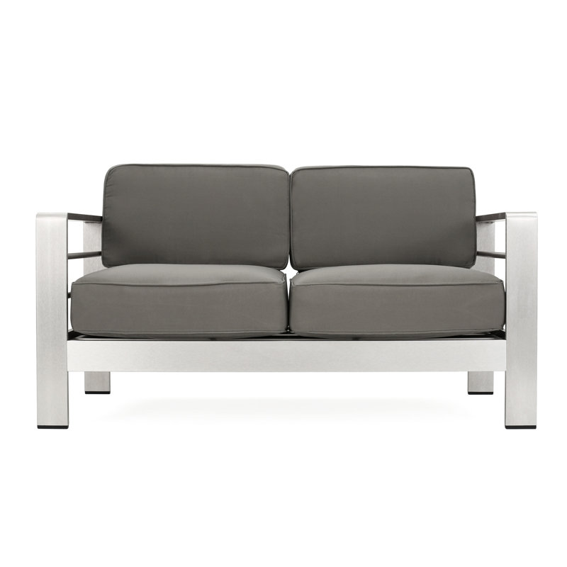 Khaki Cushion Patio - Aluminum 27.49In Depth 600 Lbs Load Capacity Assembly Required D 49.50In Seat W