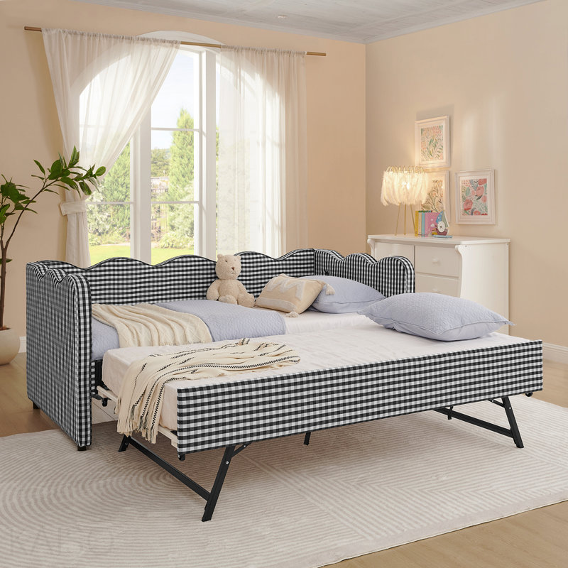 Lit de jour Cozy Gingham, Black