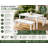 Bowery Contemporary Outdoor Dining Set – White Painted Acacia Wood Table and Bench Collection with Adjustable Foot Caps-1852425753