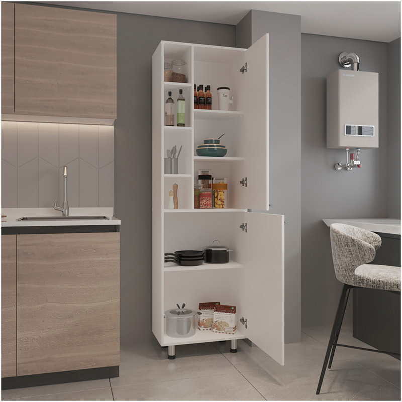 Armoire de cuisine Shiffock, blanc