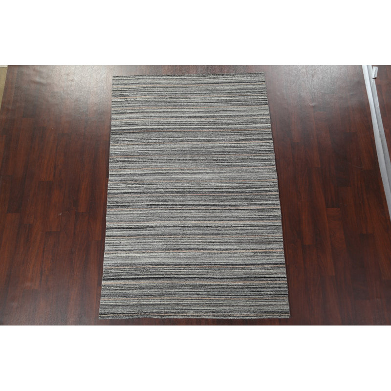 Tapis rayé Gabbeh 5 x 8