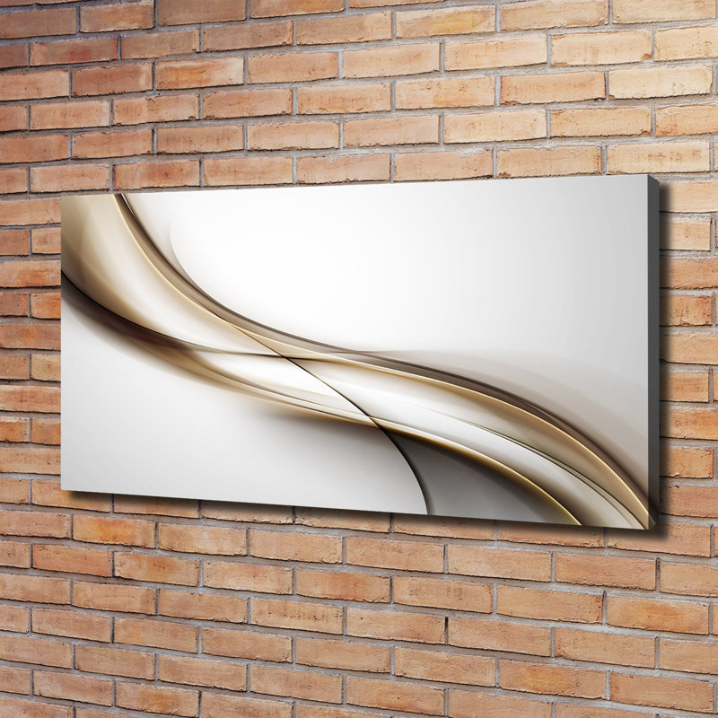 Brown Wave - Wrapped Canvas Print
