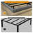 Floating Bed Frame with LED Lights, Metal Bed Frame, No Springs, Easy to Assemble-1125132850