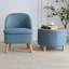 Fauteuil demi-tonneau de 22 po Emra-518124245
