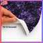 Couvre-lit matelassé à motif floral mauve-133729569